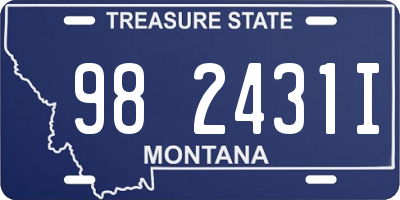 MT license plate 982431I