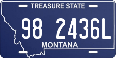 MT license plate 982436L