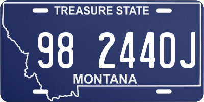 MT license plate 982440J