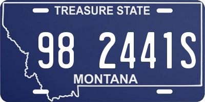MT license plate 982441S