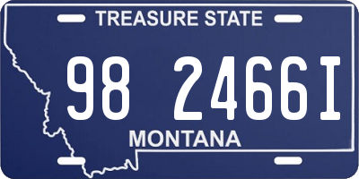 MT license plate 982466I