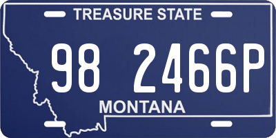 MT license plate 982466P