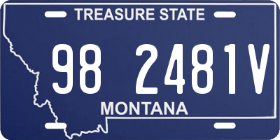 MT license plate 982481V