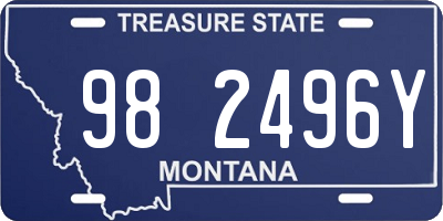 MT license plate 982496Y