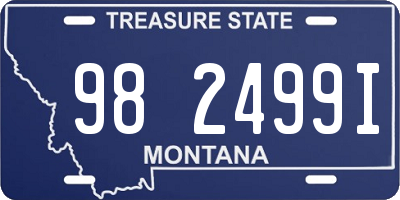 MT license plate 982499I