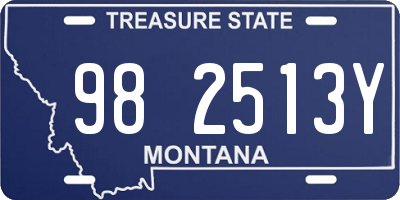 MT license plate 982513Y
