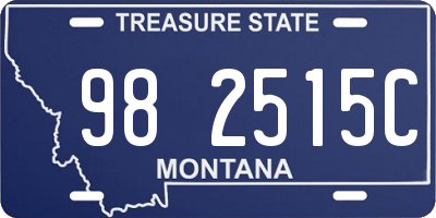 MT license plate 982515C