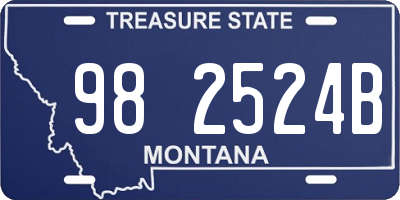 MT license plate 982524B