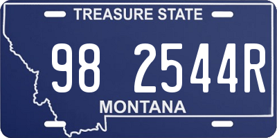 MT license plate 982544R