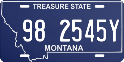 MT license plate 982545Y