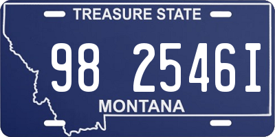 MT license plate 982546I
