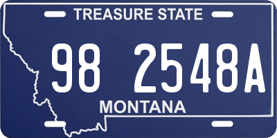 MT license plate 982548A