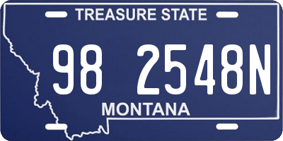 MT license plate 982548N