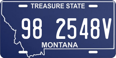 MT license plate 982548V