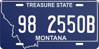 MT license plate 982550B
