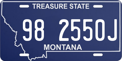 MT license plate 982550J