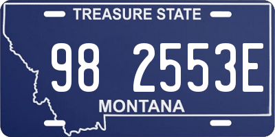 MT license plate 982553E