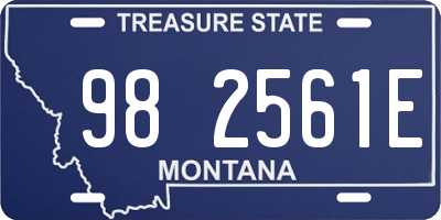 MT license plate 982561E