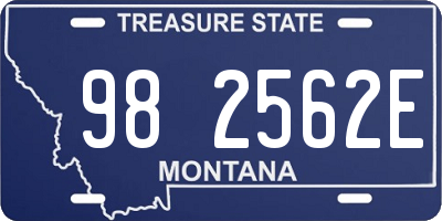 MT license plate 982562E