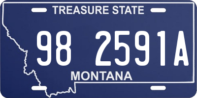 MT license plate 982591A