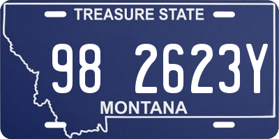 MT license plate 982623Y