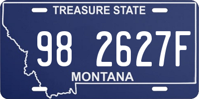 MT license plate 982627F