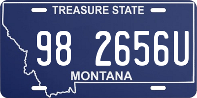 MT license plate 982656U