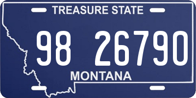 MT license plate 982679O