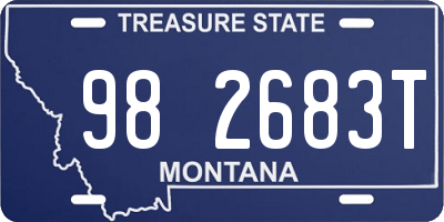 MT license plate 982683T