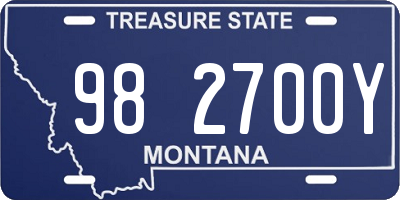 MT license plate 982700Y