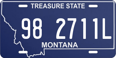MT license plate 982711L