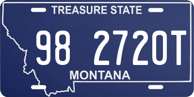 MT license plate 982720T