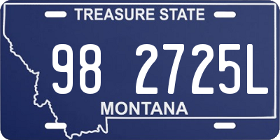 MT license plate 982725L