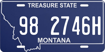 MT license plate 982746H