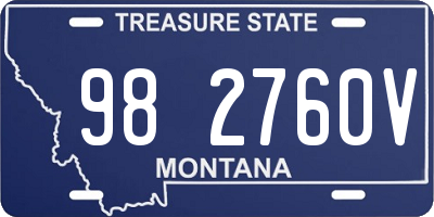 MT license plate 982760V