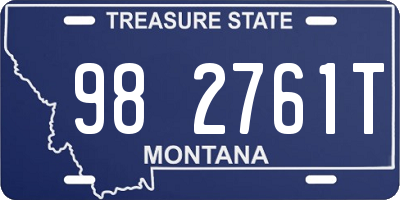 MT license plate 982761T