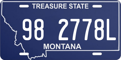 MT license plate 982778L