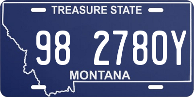 MT license plate 982780Y