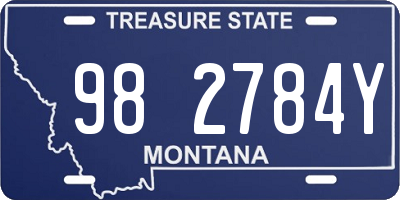 MT license plate 982784Y