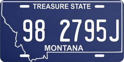 MT license plate 982795J
