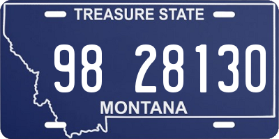 MT license plate 982813O