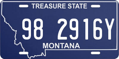 MT license plate 982916Y