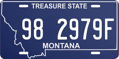 MT license plate 982979F