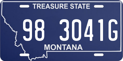 MT license plate 983041G