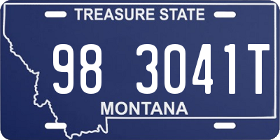 MT license plate 983041T