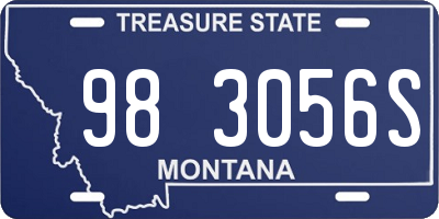 MT license plate 983056S