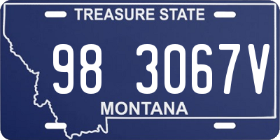 MT license plate 983067V