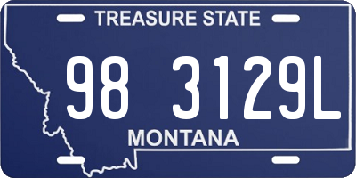 MT license plate 983129L