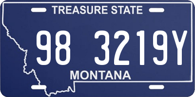 MT license plate 983219Y