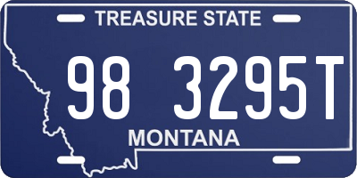 MT license plate 983295T